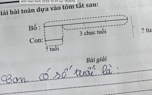 Bài toán của học sinh tiểu học khiến phụ huynh "vò đầu bứt tai", tính tuổi thôi mà khó thế này?