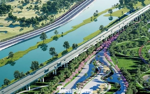 Hình ảnh thiết kế trục Đại lộ cảnh quan sông Hồng hơn 850 nghìn tỷ đồng