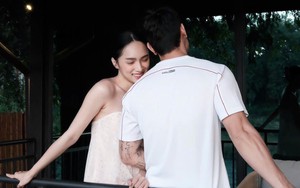 Hương Giang quấn quýt bên "người đàn ông lạ" tại khu nghỉ dưỡng ở Lào