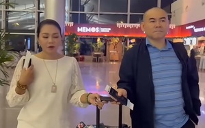 Con trai Thanh Tuyền cạo đầu, con dâu nói 1 điều ở sân bay