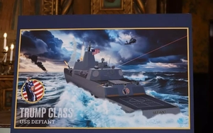 Tổng thống Mỹ Trump tham gia thiết kế lớp tàu chiến mới mang tên mình