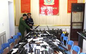 Cận cảnh “kho” vũ khí quân dụng, 30.000 viên đạn khi bắt 42 đối tượng