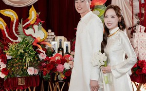 Visual sáng bừng của nữ thạc sĩ cưới thủ môn U23 Việt Nam