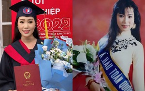 Á hậu Việt học tiến sĩ ở tuổi 54: Là giám đốc sân khấu kịch, hôn nhân viên mãn