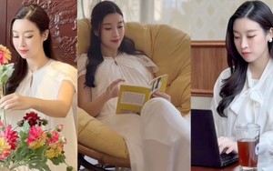 Đỗ Mỹ Linh trổ tài cắm hoa, khoe cuộc sống "dâu hào môn", vóc dáng gây chú ý giữa tin đồn mang bầu lần 2