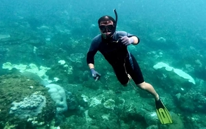 Trăn trở của 'dị nhân' lặn sâu nhặt rác biển ở Đà Nẵng