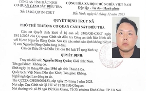 Truy nã Nguyễn Đăng Quân sinh năm 1986