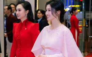 Á hậu Phương Nhi và chị dâu Bùi Lan Anh đọ sắc trong một khung hình: Con dâu nhà tỷ phú quá đẹp!