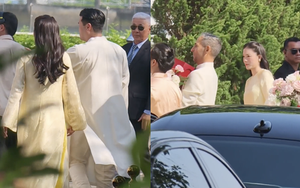 Phillip Nguyễn vừa nắm tay vợ vừa xách túi hiệu, Linh Rin chỉ có việc xinh tại đám cưới Tiên Nguyễn