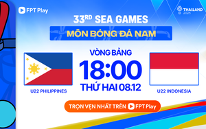 Xem TRỰC TIẾP bóng đá SEA Games 33: U22 Philippines vs U22 Indonesia