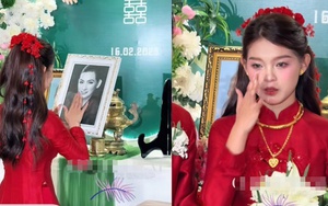Con gái là ca sĩ ôm di ảnh Phi Nhung, bật khóc trong ngày cưới