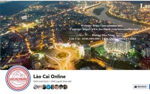 Nhiều fanpage không chính thống hoạt động với tên Lào Cai Online