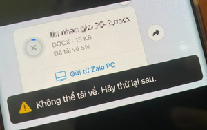 Zalo bất ngờ bị lỗi