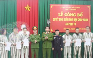 Bắc Giang: 8 phạm nhân được giảm từ án chung thân xuống 30 năm