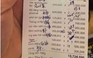 Xác minh quán ăn ở Nha Trang bán cơm trắng 250.000, rau muống xào 500.000 đồng