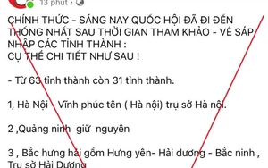 Bị xử phạt vì đăng tin sai về việc sáp nhập tỉnh, thành