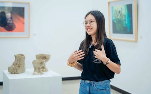 Dùng robot “thổi hồn” vào nghệ thuật, nữ sinh từng thắng giải lớn của Samsung làm điều mới lạ ở Hà Nội