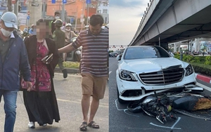 Có nồng độ cồn, nữ tài xế lái Mercedes tông 10 xe máy ở Thủ Đức khai gì với công an?