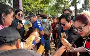 Vừa tuyên bố thẳng về từ thiện, Bình Tinh tới bệnh viện Chợ Rẫy làm điều này cùng cha nuôi Kim Tử Long