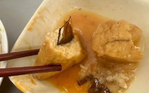 Đang ăn đậu phụ, người phụ nữ hoảng hốt khi phát hiện thứ "đáng sợ"