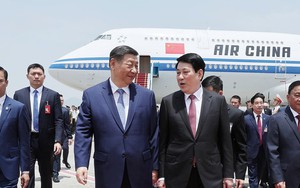 Toàn cảnh lễ đón Tổng Bí thư, Chủ tịch nước Trung Quốc Tập Cận Bình tại sân bay Nội Bài