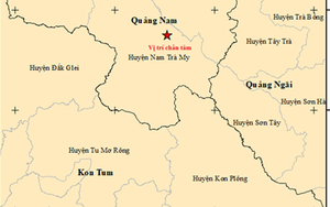 Một buổi sáng xảy ra 2 trận động đất tại Kon Tum và Quảng Nam