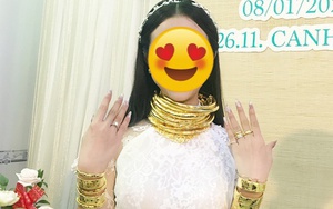 Cô dâu Vbiz được tặng 13 cây vàng hồi môn, tính số lãi chỉ sau 4 năm cưới mà choáng váng