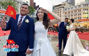 “Phim trường 50 năm mới có một lần”: Cặp đôi trẻ chụp ảnh cưới bên dàn pháo lễ tại bến Bạch Đằng, chọn cách đặc biệt ghi dấu ngày 30/4