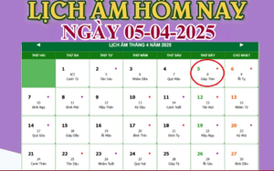 Lịch âm 5/4 - Âm lịch hôm nay 5/4 chính xác nhất - lịch vạn niên 5/4/2025