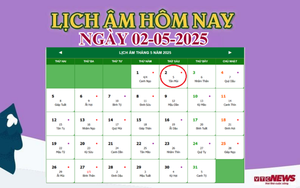 Lịch âm 2/5 - Âm lịch hôm nay 2/5 chính xác nhất - lịch vạn niên 2/5/2025