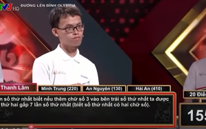 Olympia "làm khó" thí sinh với câu hỏi toán học nghe thôi đã choáng, ai ngờ đáp án lại "dễ hơn lấy lòng"