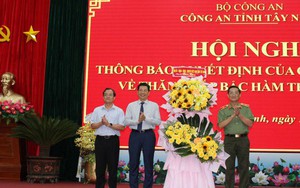 Giám đốc Công an tỉnh Tây Ninh được thăng cấp bậc hàm Thiếu tướng