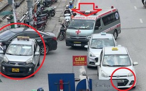 Cận cảnh xe taxi làm mờ biển số để trốn phạt nguội