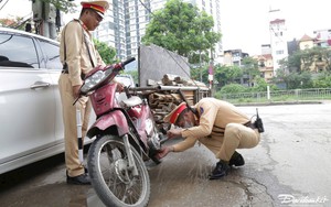 Hà Nội: Nhiều tài xế chở hàng cồng kềnh bị phạt 'nặng' nhưng vẫn tái phạm