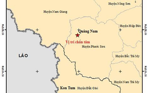 Vừa xảy ra động đất ở Quảng Nam