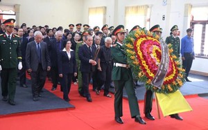 Trang nghiêm lễ viếng nguyên Chủ tịch nước Trần Đức Lương tại quê nhà Quảng Ngãi