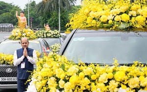Cung tiễn xá lợi Đức Phật tại sân bay Nội Bài
