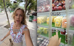 Khách Tây bất ngờ tìm ra "cửa hàng biết đi" ở Việt Nam nhưng điều khiến cô trầm trồ hơn cả là giá cả trong các siêu thị