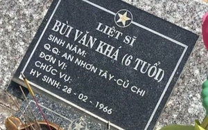 Bộ Nội vụ lên tiếng về hình ảnh bia mộ "liệt sĩ 6 tuổi" ở TP HCM