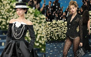 Jennie (BlackPink) kín đáo vẫn ăn đứt Lisa diện quần như nội y ở Met Gala