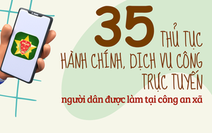 Những thủ tục hành chính, dịch vụ công trực tuyến người dân được làm tại công an xã