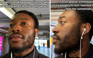 Người đàn ông phát hiện một cô gái trẻ khóc nức nở trên tàu điện, cư dân mạng sửng sốt trước những gì xảy ra tiếp theo