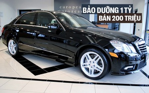 Nhảy 'hố vôi' chơi 'Mẹc' tốn cỡ này: Bỏ cả tỷ đồng bảo dưỡng chiếc E-Class trong 9 năm nhưng bán lại chỉ được... hơn 200 triệu đồng