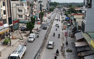 Đường hơn 2km ở Hà Nội làm gần một thập kỷ chưa xong