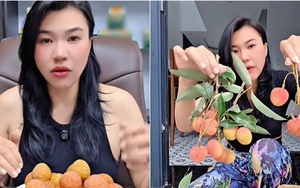 Mẹ Cua Cốm khen vải trứng Phù Cừ ngon nhất, người bán vải Thanh Hà: "Nói năng làm sao để mọi người tôn trọng nhé"