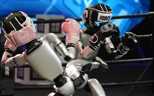 Lần đầu tiên robot như người thật thi đấu quyền anh