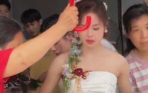 Cô dâu "gây sốt" tại đám cưới quê vì quá xinh đẹp, nhan sắc nổi bật như tiên nữ