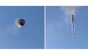 Ba người ôm nhau chết trong vụ khinh khí cầu bốc cháy ở Brazil