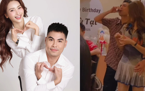 Bắt gặp khoảnh khắc cầu thủ nổi tiếng ôm eo tình tứ MC Huyền Trang Mù Tạt, lộ “hint” có thêm thành viên mới?