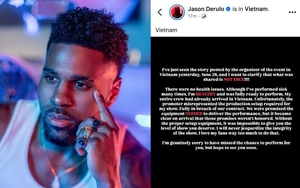 Vụ Jason Derulo hủy show tại Việt Nam: Ca sĩ bất ngờ tố BTC làm sai hợp đồng, đưa thông tin không đúng sự thật